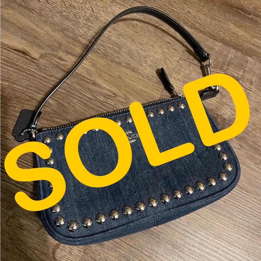 ❌SOLD❌Coach Denim Nolita 19 wristlet